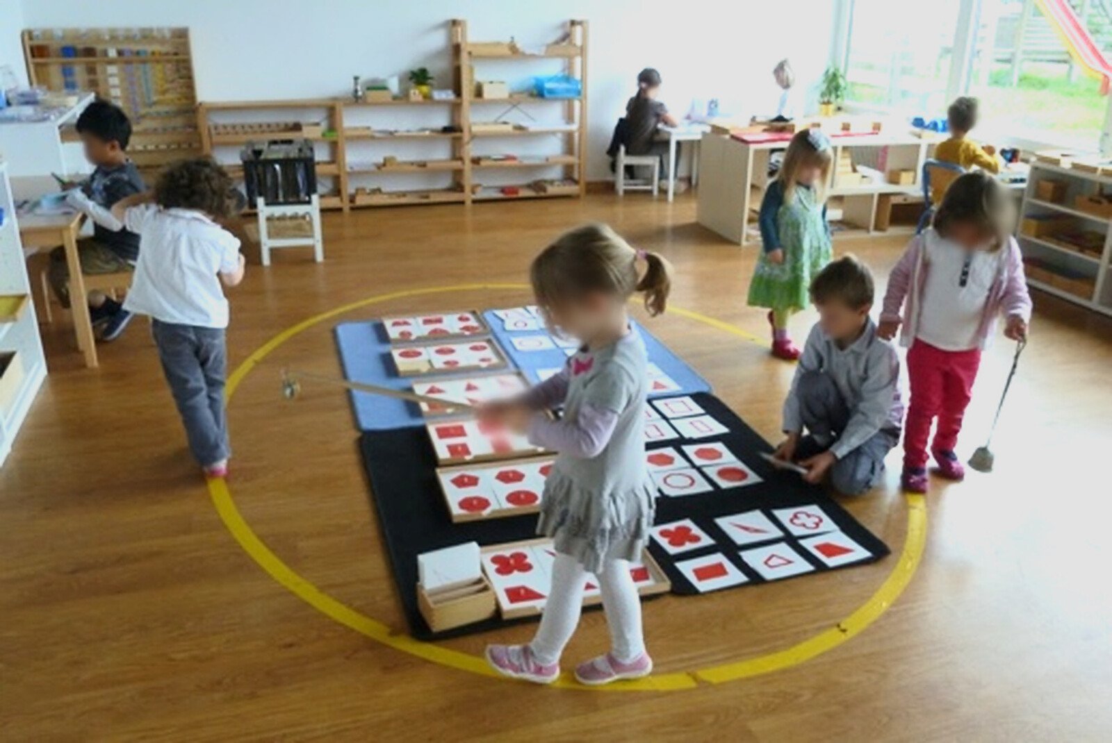 Children at chairs